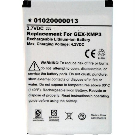 Ultralast Ultralast Replacement Battery For Pioneer XMp3 Satellite Radio - PDA-XM11 PDA-XM11